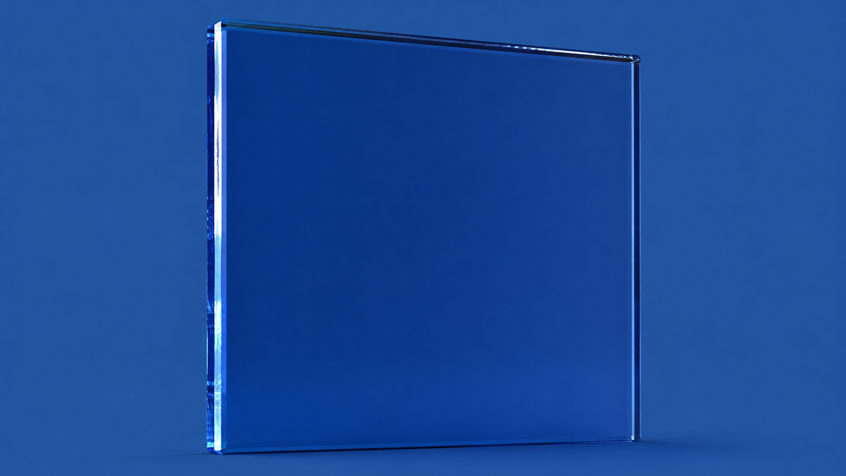 Vidrio espejo azul decorativo